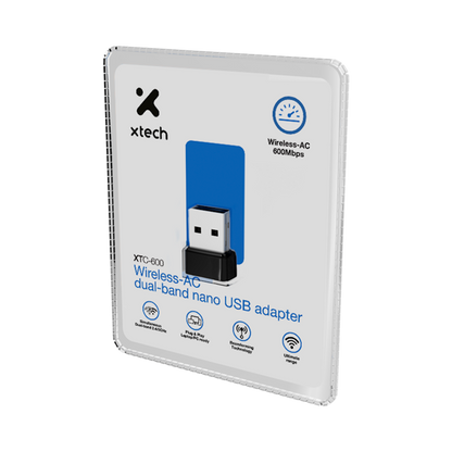 Xtech Wireless-AC DB nano USB adapter 600Mbps XTC-600