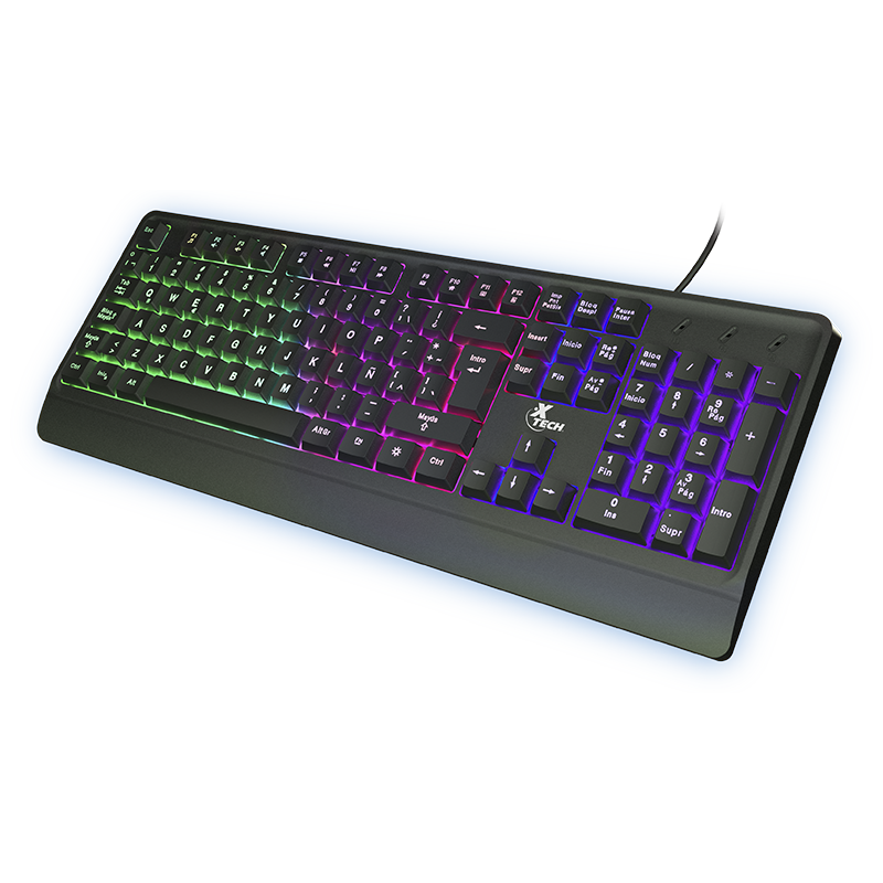 Teclado Xtech Chevailer Gaming Kybd USB LED XTK-505S