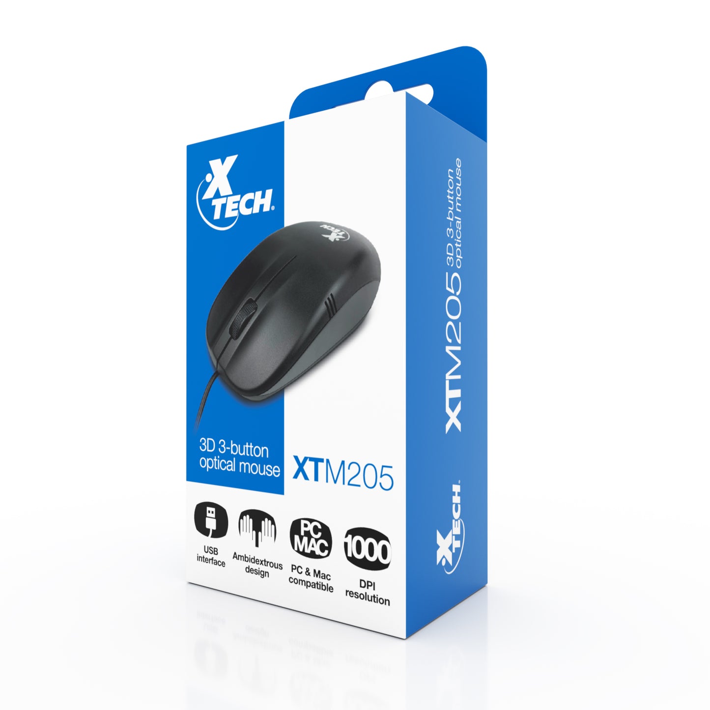 Xtech Optical Mouse USB BK XTM-205