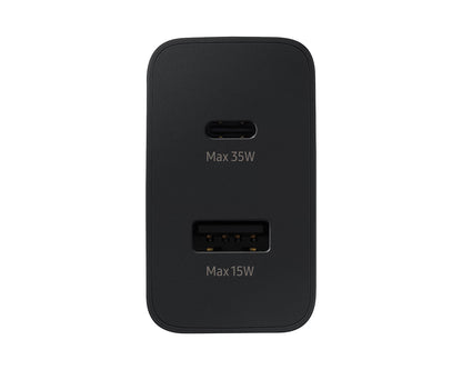 Cargador Samsung 35w PD Power Adapter Duo USB-C, USB-A