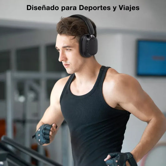 Audifonos Diadema Bluetooth 1Hora Negro Modelo AUT250