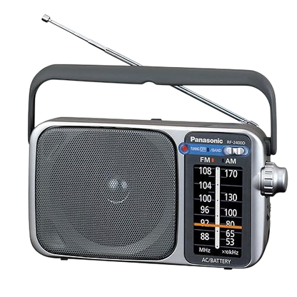 Radio Panasonic. Individual Plateado RF2-2400
