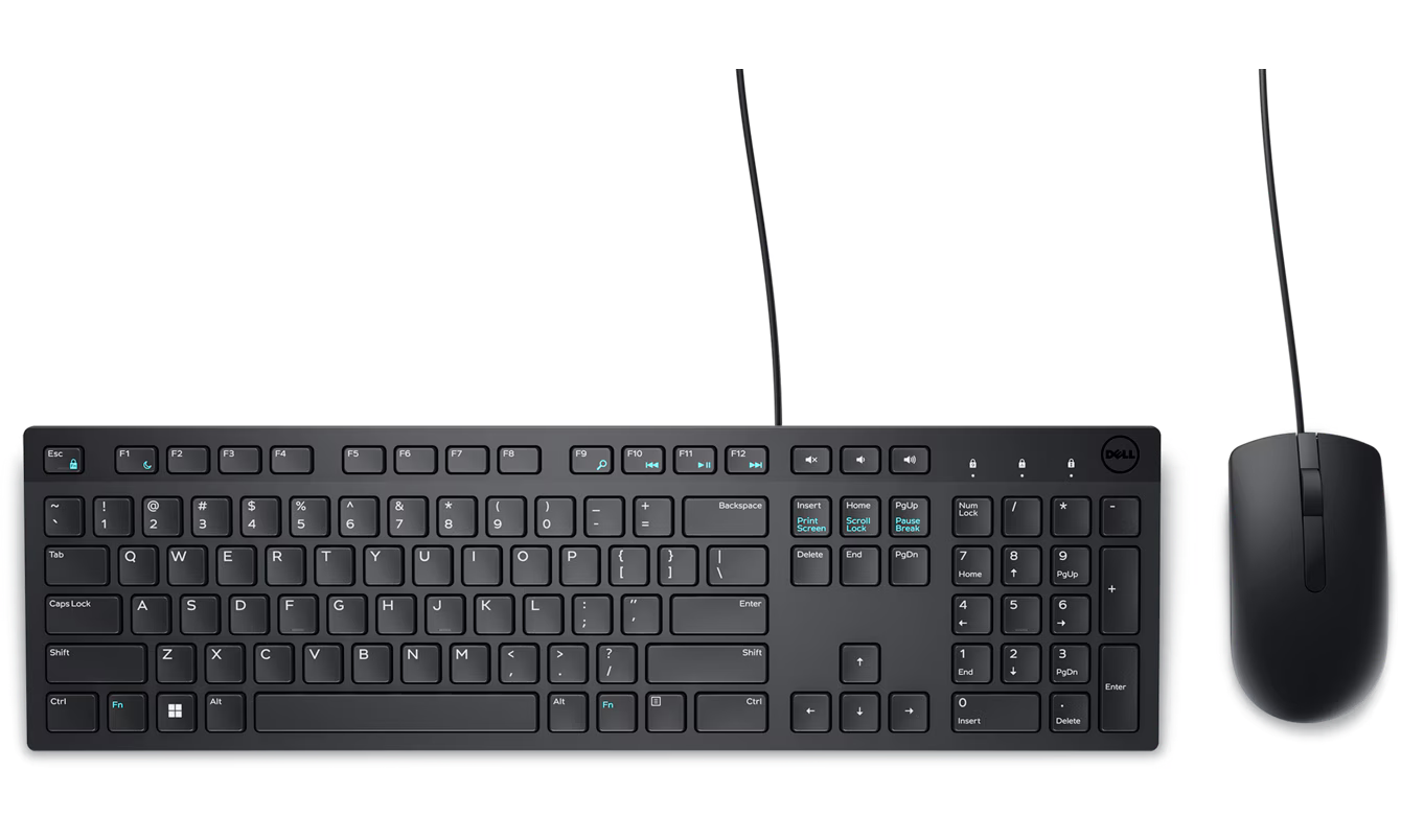 Dell Mouse Wired Keyboard Combo KM300C