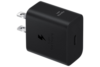 Samsung Cargador  25W  Tipo C con Cable Negro/Blanco