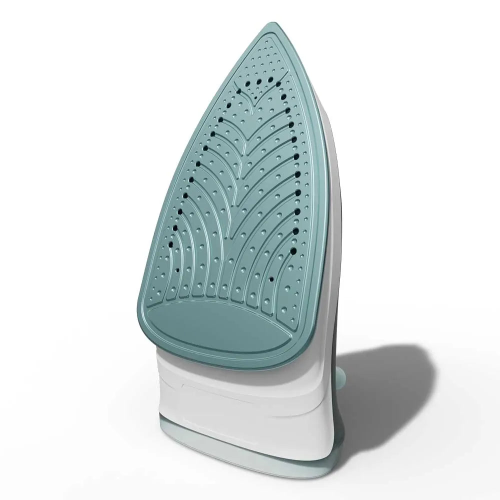 Plancha oster antiadherente rocio y vapor verde, gris